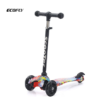 Beginner-Suitable Height-Adjustable Kids' Scooter Sensor Self-Breaking Foot Brake Three Wheels Durable Plastic Outdoor Use