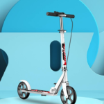 Portable Child Scooter Lightweight Foldable 2-Wheel Handbrake Metal Polyurethane Material 5kg