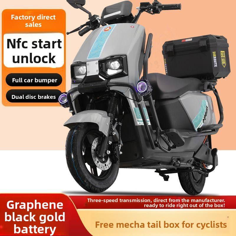 Outdoor Travel Daniel Jiu 96V 3000W Electric Motorcycle Pedal Assist Scooter 20km/h Speed Long Range