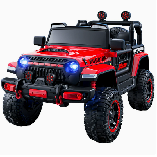 Red Dual Drive Kids Remote Control Electric 4 Wheel Off-Road Toy Car 50kg Load for Children 1-6 Years Old