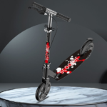 Portable Child Scooter Lightweight Foldable 2-Wheel Handbrake Metal Polyurethane Material 5kg