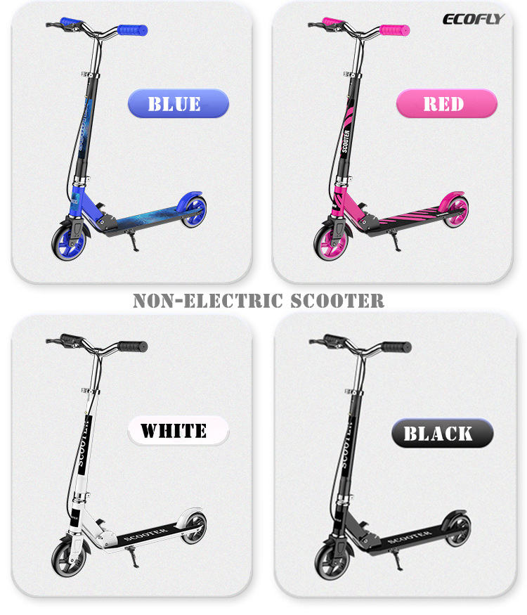 145 SERIES Double Big Wheels Kick Scooter Portable Foldable Iron & Steel Kick Scooter for Outdoor Activities Special for Kids