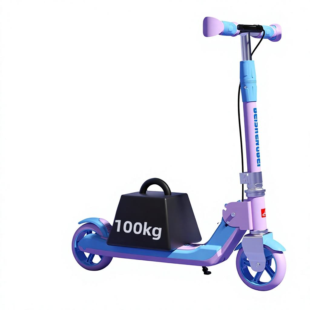 Older Kids Two-Wheel Scooter, Foldable Plastic Build for Student Boys Girls Ages 6-15