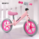 PINK Children's Balance Bike Stroller 12" Wheels High Adjustable Walker Kid Scooter 30kg Load