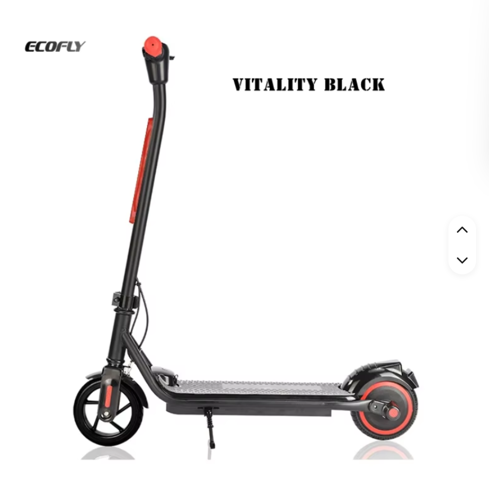 BLACK 24V Foldable Aluminum Mini Electric Scooter for Students Outdoor