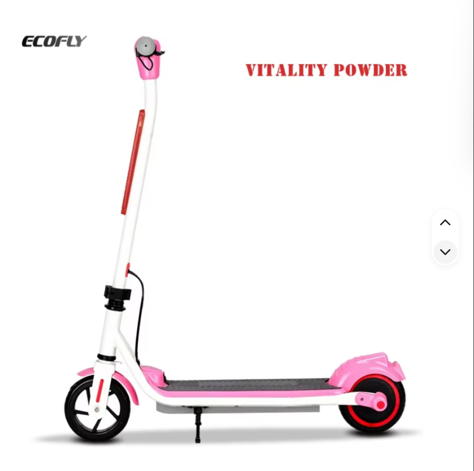 PINK 24V Foldable Aluminum Mini Electric Scooter for Students Outdoor
