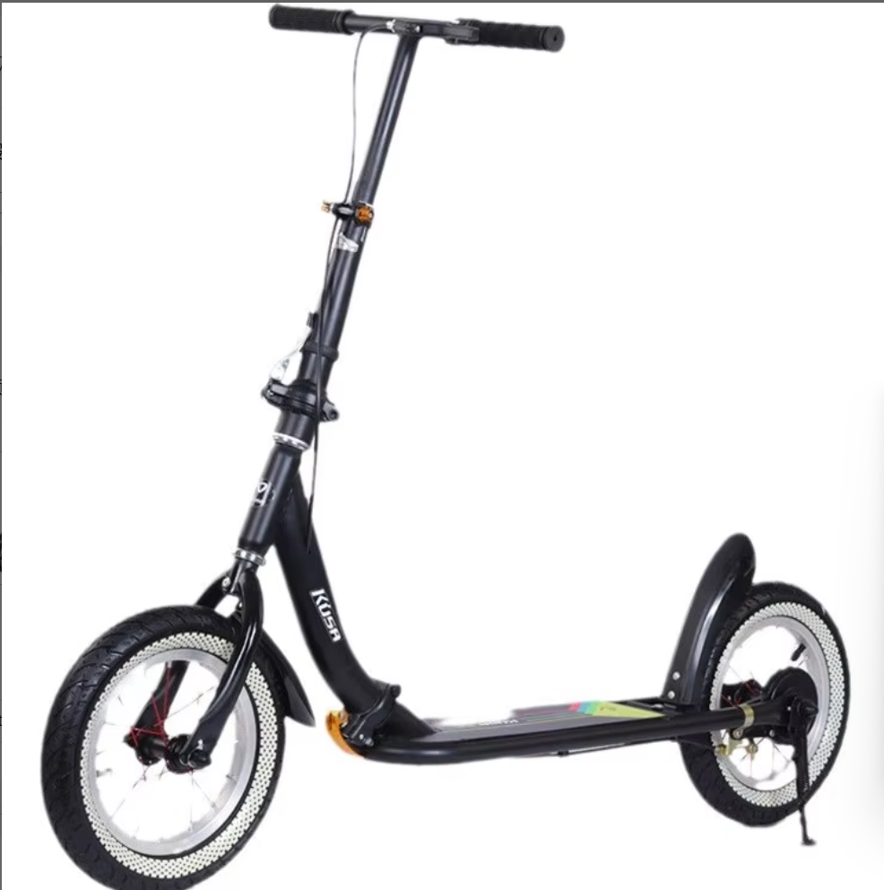 Adult Kick Scooter for Campus Commuter Use Foldable Two-Wheel Polyurethane Wheels Iron Frame for Kids & Teens New Model
