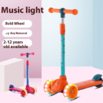 Manufacturer's Gift Foldable Flashing Pedal Scooter for Kids 1-6 Years Old Mi Gao Car Design Plastic Material