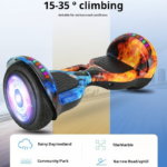 10-Inch Electric Balance Two-Wheel Scooter with Body Sense Portable Intelligent Luminous Double-Wheel Cart for Adults Babies