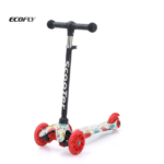 Beginner-Suitable Height-Adjustable Kids' Scooter Sensor Self-Breaking Foot Brake Three Wheels Durable Plastic Outdoor Use