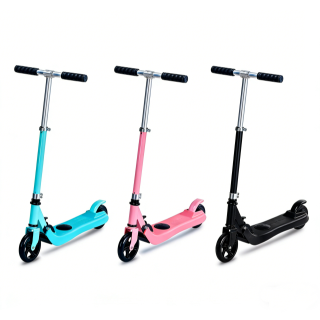 2026 2 Wheel Foldable Electric Scooter for Kids Outdoor Child Toy 5 Inch 125W 22V Lithium Battery