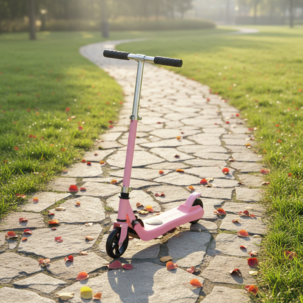 Kids Electric Scooter Two-Wheel Foldable Portable 125W 22V 2AH-2.5AH Lithium Battery Child Toy Outdoor for 4-12 Years Old