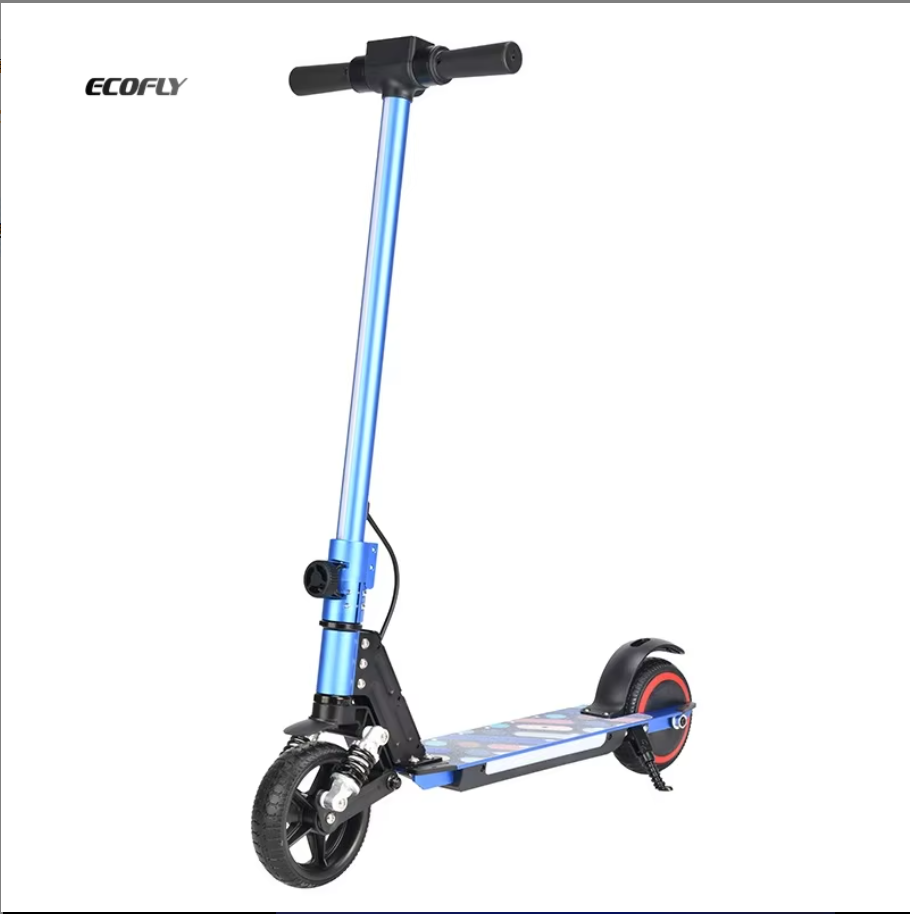 Kids' Electric Scooter Brushless Motor Foldable Aluminum Alloy Mini Scooter with Shock Absorption for 6-12 Year Old Children
