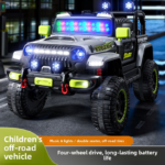 Children Electric Four-Wheel Off-Road Car Remote-Controlled Toy Vehicle Dual Drive for Boys Girls Aged 1-6 50kg Load