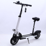 10-Inch Folding Adult Electric Car Scooter with Double Shock Absorption and Disc Brake Skateboard Off-Road Style