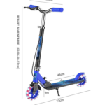 145 SERIES Double Big Wheels Kick Scooter Portable Foldable Iron & Steel Kick Scooter for Outdoor Activities Special for Kids