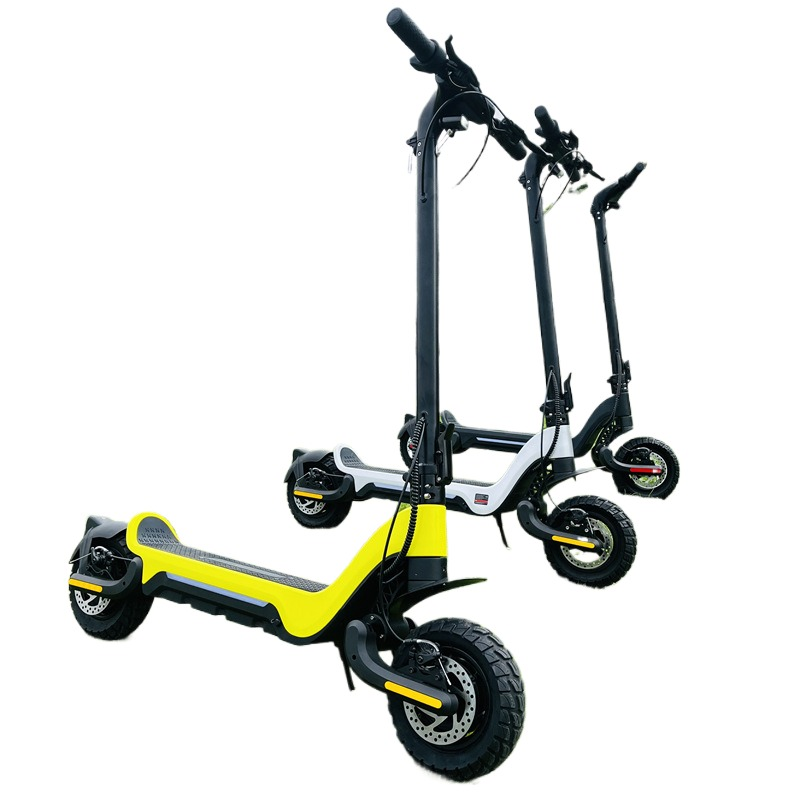 2026 10 Inch Private Model Dual Drive Electric Scooter with Double Brake TUV Authentication Foldable Off-Road Two-Wheel Vehicle