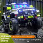 Children Electric Four-Wheel Off-Road Car Remote-Controlled Toy Vehicle Dual Drive for Boys Girls Aged 1-6 50kg Load