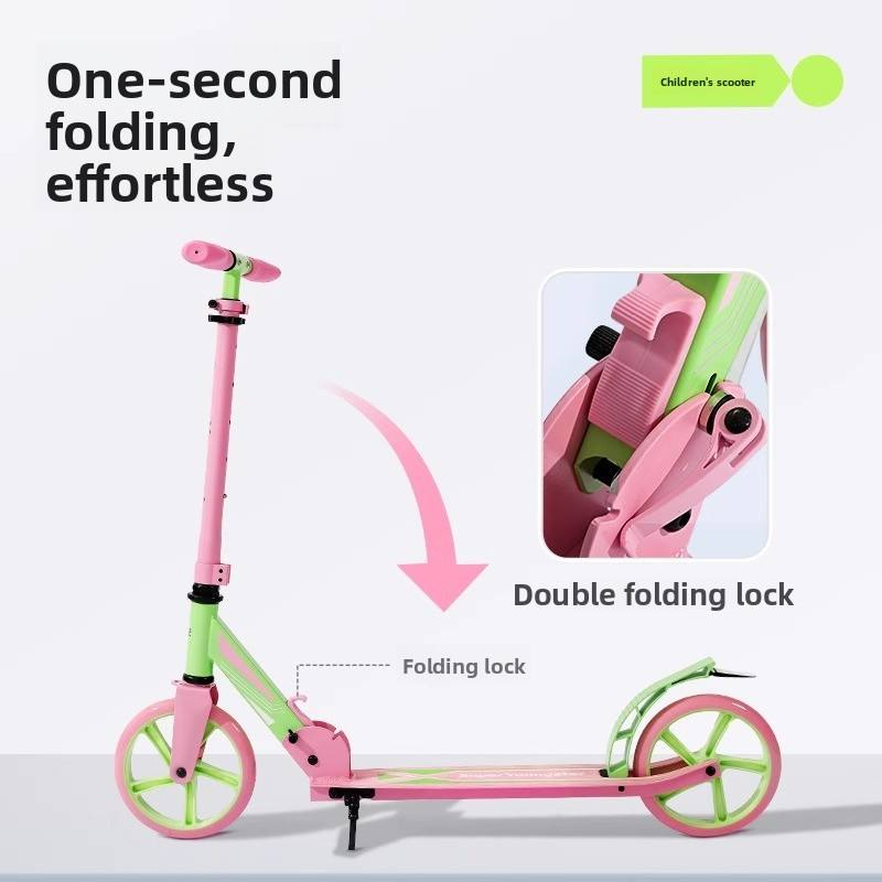 Wholesale Little Champion Kids Scooter, Two-Wheel Foldable Design for 3-6Y Boys Girls Beginners Alloy & PP