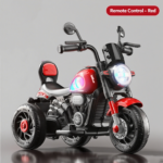 Ecofly Manufacturer Rechargeable 3-Wheel Dual-Drive Electric Motorcycle Ride-On Toy Car Red Kids Boys Girls Sports Entertainment