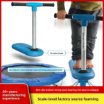 Black Cross-Border Source  Children XPE Foot-Pedal Jumping Board Trampoline Step-Up Scooter Wholesale