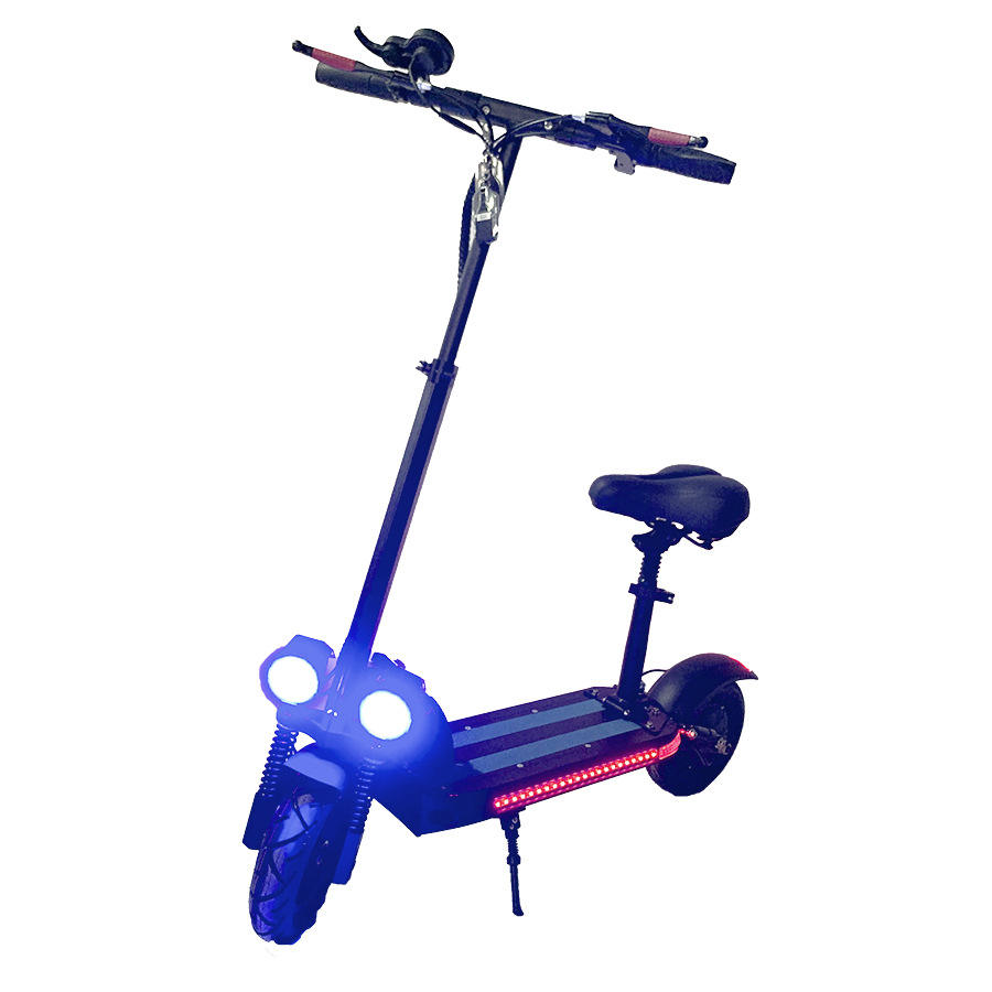 2026 New 10 Inch Aluminum Alloy Off-Road Electric Scooter Double Shock Absorption LED Headlight Double Two-Wheel Scooter