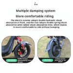 MTRS Mini-4 Small Electric Two-wheel Scooter 48V800W Foldable 10-20Ah Battery 40km/h Max Speed 40-60km Range Outdoor