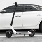M8 Shared Electric Two-Wheel Scooter 8.5 Inch Aluminum Magnesium Alloy with Turn Signal & Ambience Light for Car Driving