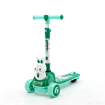 New Export Three-Wheel Scooter for Boys Colorful Appearance Widened Footboard Height Adjustable with Music and Lights for Kids