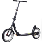 Two-Wheel Kick Scooter Iron Frame Foldable, New Push-Along Type for Adult Student Campus Daily Commute