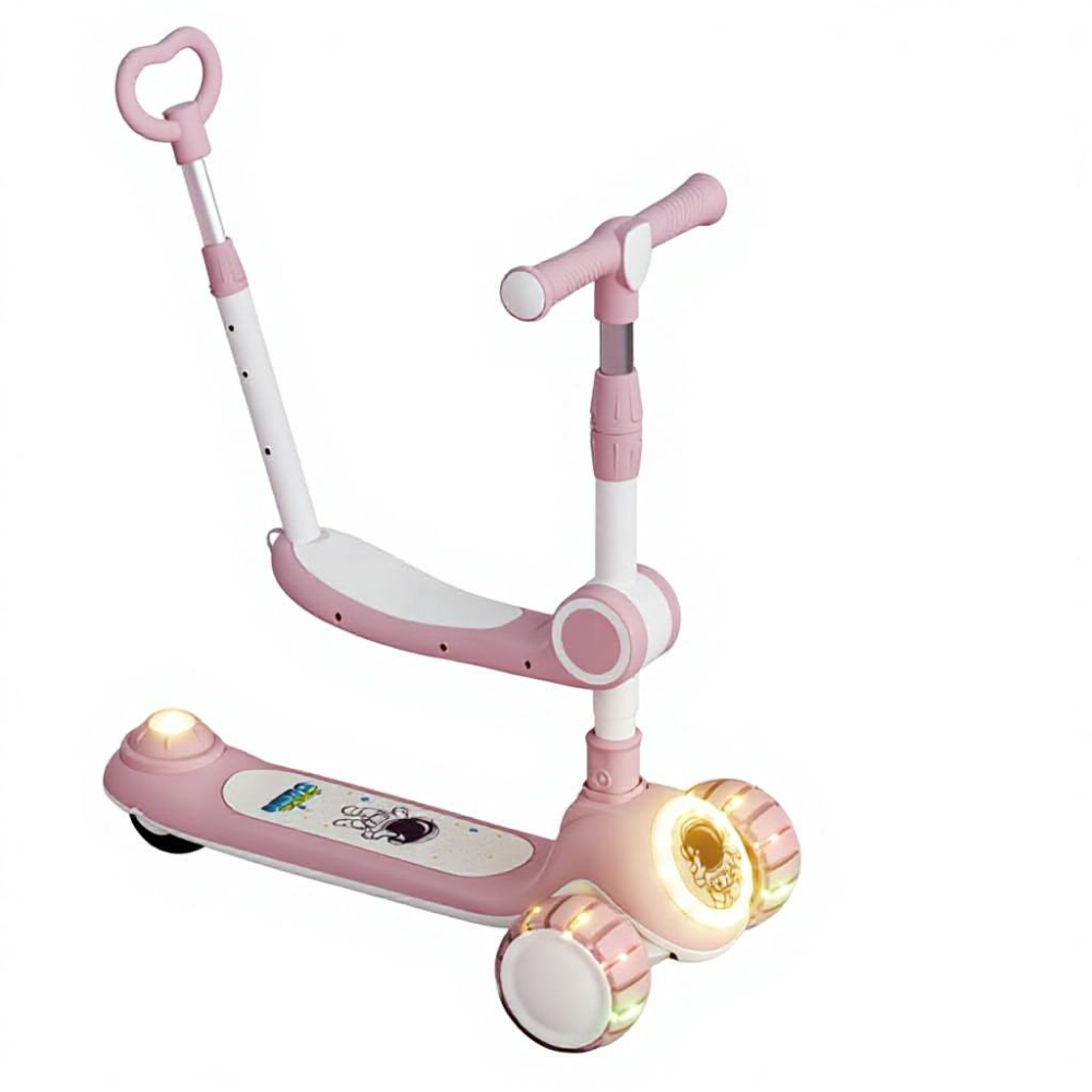 New Foldable Three-in-One Children Tricycle Boys Girls Riding Bike