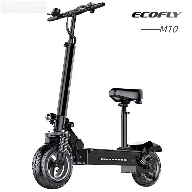 Q7 48V 13A 500W Electric Scooter 10 Inch Folding Two-Wheel Off-Road Scooter for Adults Smart Electronic Type