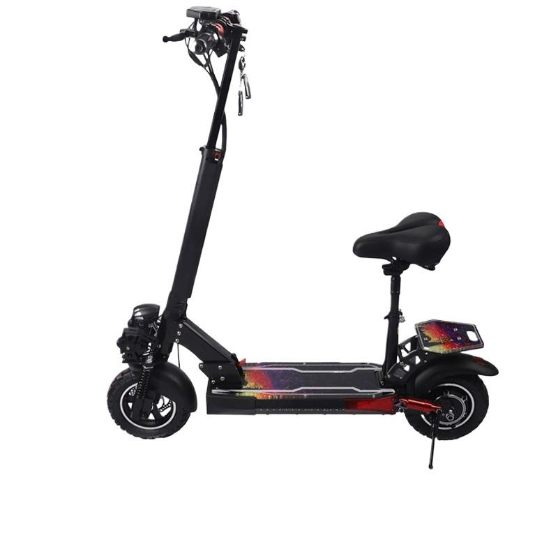 Smart Adult Electric Scooter Aluminum Alloy Foldable Outdoor Off-Road Two-Wheel Vehicle