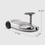 2024 Newest Design Dual Motor 24v Electric Pedal Scooter Kids' Ride-on Go-Kart Battery Powered Toy Car Drift Car for Children