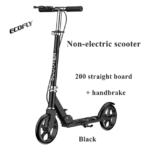 Outdoor Activities Straight 2 Big Wheels Kids Scooter Portable Foldable Kids Iron & Steel Kick Scooters for Child and Adults