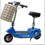 Portable Mini Two-Wheel Lithium Battery Scooter Women's Foldable Little Dolphin Design Lightweight Electronic Smart Type