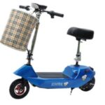 Portable Mini Two-Wheel Lithium Battery Scooter Women's Foldable Little Dolphin Design Lightweight Electronic Smart Type