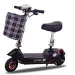 Portable Mini Two-Wheel Lithium Battery Scooter Women's Foldable Little Dolphin Design Lightweight Electronic Smart Type