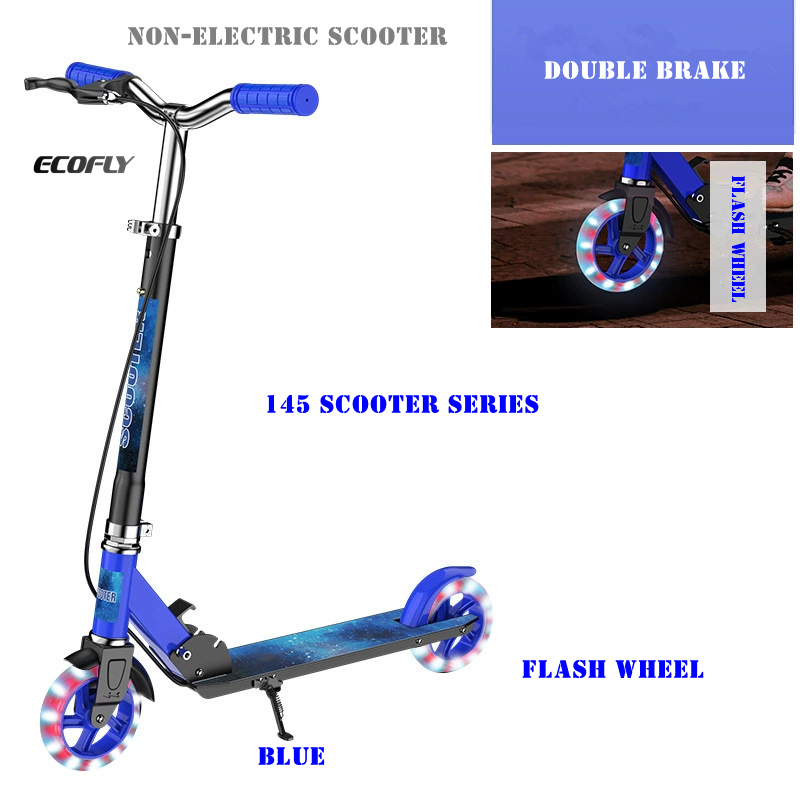 Portable Foldable Kids Iron & Steel Kick Scooter with 2 Flash Wheel 145 SERIES for Outdoor Activities
