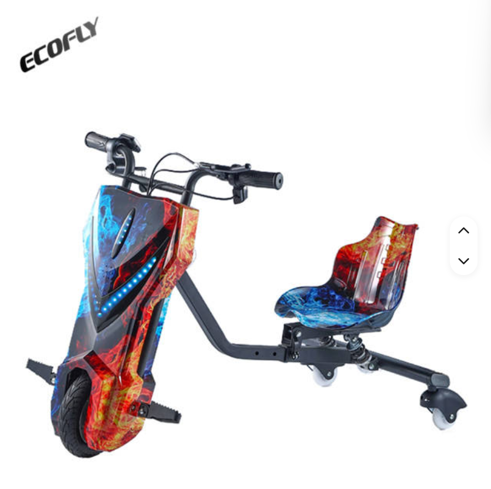 8 INCH Ice Fire Wholesale Kids 3-Wheel Drift Electric Tricycle Multiple Colors