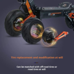 Dual-Drive 12-Inch Electric Two-Wheel Scooter High-Speed Off-Road Battery Car Scooter