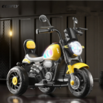 Ecofly Factory-Supplied Rechargeable Dual-Drive Red Plastic Tricycles Motorcycles Electric Children's Sports Entertainment 2-8