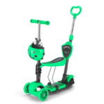 Mihao Mobility Scooter for Children, Height-Adjustable Kick Tricycle Lights Iron Frame Factory-direct Supply