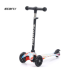 Beginner-Suitable Height-Adjustable Kids' Scooter Sensor Self-Breaking Foot Brake Three Wheels Durable Plastic Outdoor Use