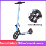 Kids' Electric Scooter Brushless Motor Foldable Aluminum Alloy Mini Scooter with Shock Absorption for 6-12 Year Old Children