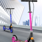 Cross-border Iron Student Scooter 2-Wheel Folding Portable Shock Absorption Handbrake 5kg Lightweight for E-commerce