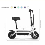 10 Inch Aluminum Alloy Foldable Electric Scooter Brushless Variable Frequency for Adult Household Use