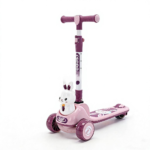New Export Three-Wheel Scooter for Boys Colorful Appearance Widened Footboard Height Adjustable with Music and Lights for Kids