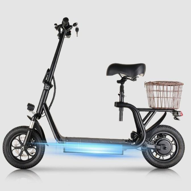 12 Inch Adult Foldable Two-Wheel Electric Scooter Portable Lithium Battery for Small Space Travel