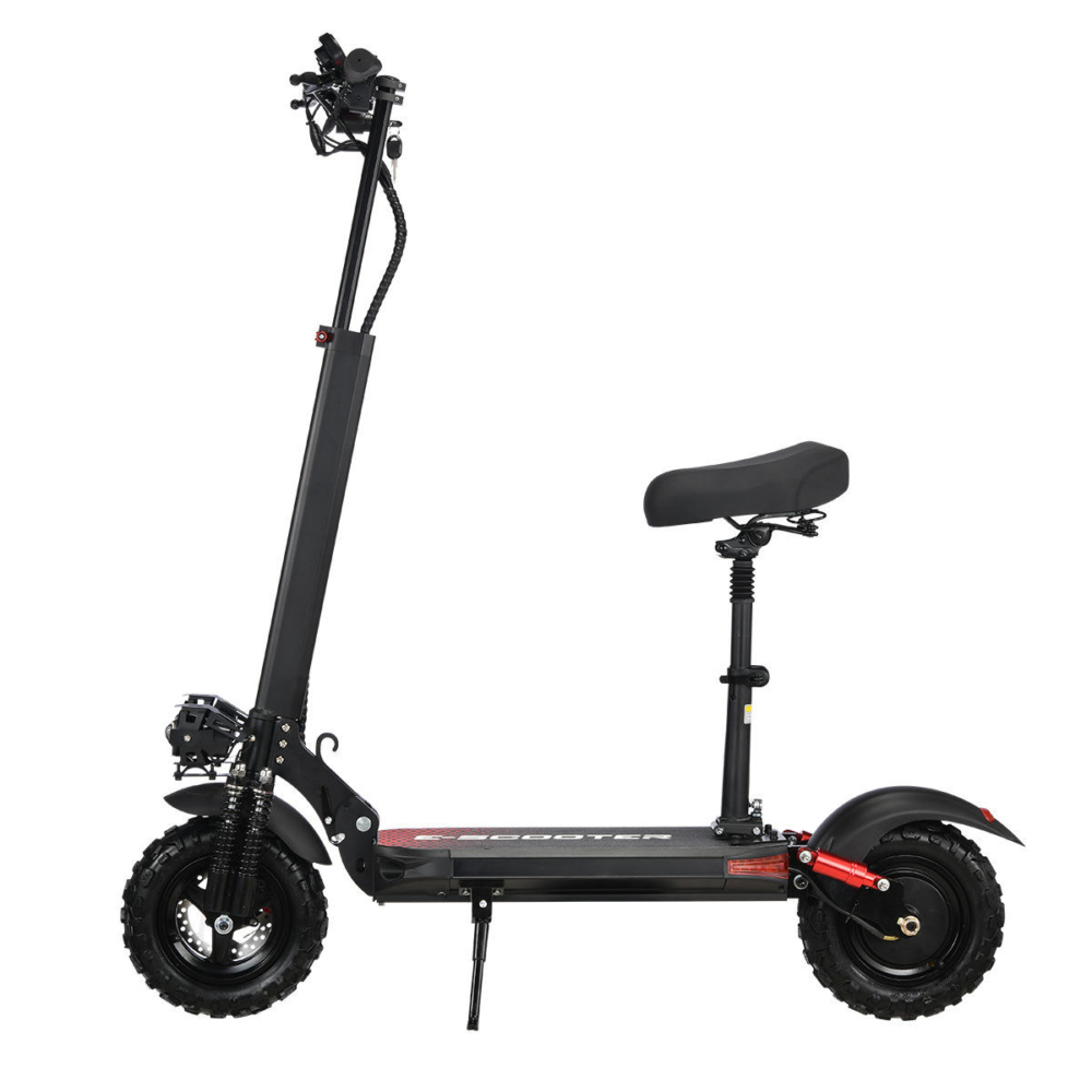 Europe America Warehouse Stock Cross-border Direct Sales Two-wheel Electric Scooter 1200W Seat Version Foldable Aluminum Alloy